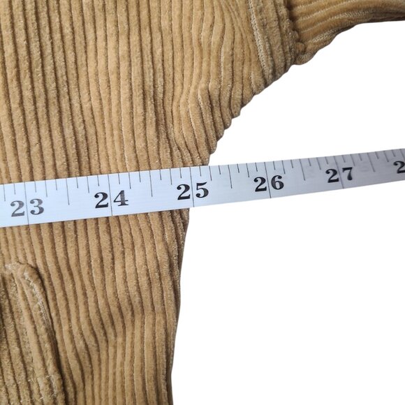 ZARA TRF Corduroy Long Line Patch Pocket Oversized Shacket Shirt Jacket Size XS - Picture 10 of 12